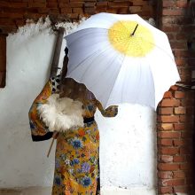 Margaréta - UV szűrős - automata hosszúnyelű esernyő / napernyő - von Lilienfeld