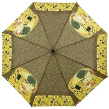 Klimt: A csók - UV szűrős - automata hosszúnyelű esernyő / napernyő - von Lilienfeld