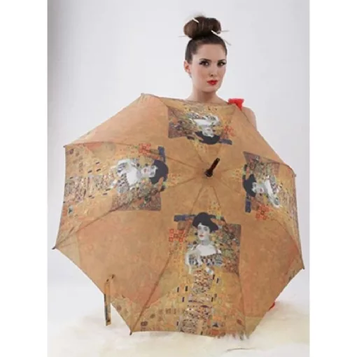 Klimt: Adele - UV szűrős - automata hosszúnyelű esernyő / napernyő - von Lilienfeld