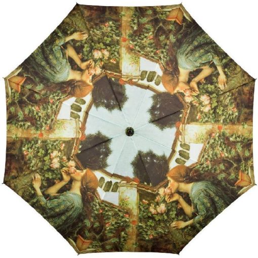 John W. Waterhouse: My sweet rose - UV szűrős - automata hosszúnyelű esernyő / napernyő - von Lilienfeld