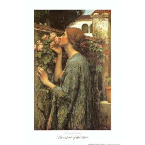 John W. Waterhouse: My sweet rose - UV szűrős - automata hosszúnyelű esernyő / napernyő - von Lilienfeld