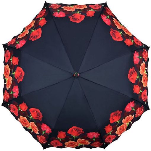 Flamenco vörös rózsák - UV szűrős - automata összecsukható esernyő / napernyő - von Lilienfeld