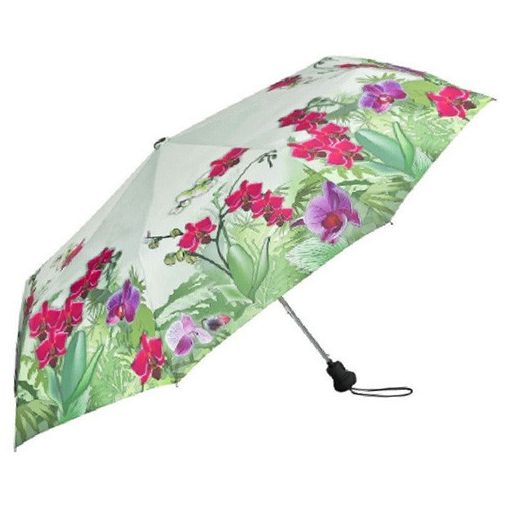 Orchideák - UV szűrős - automata összecsukható esernyő / napernyő - von Lilienfeld
