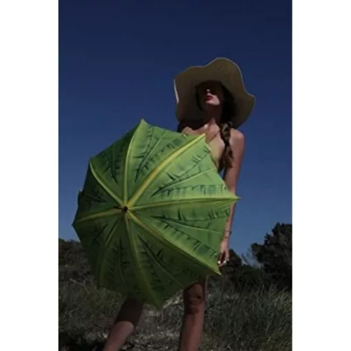 Pálmalevelek - UV szűrős - félautomata összecsukható esernyő / napernyő - von Lilienfeld