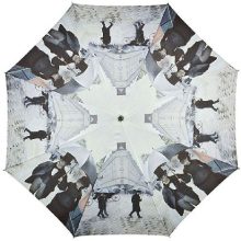 Caillebotte: Párizsi utca, esős nap - UV szűrős - automata összecsukható esernyő / napernyő - von Lilienfeld