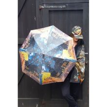 Van Gogh: Éjjeli kávézó - UV szűrős - automata összecsukható esernyő / napernyő - von Lilienfeld