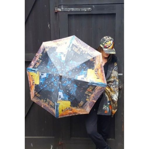 Van Gogh: Éjjeli kávézó - UV szűrős - automata összecsukható esernyő / napernyő - von Lilienfeld