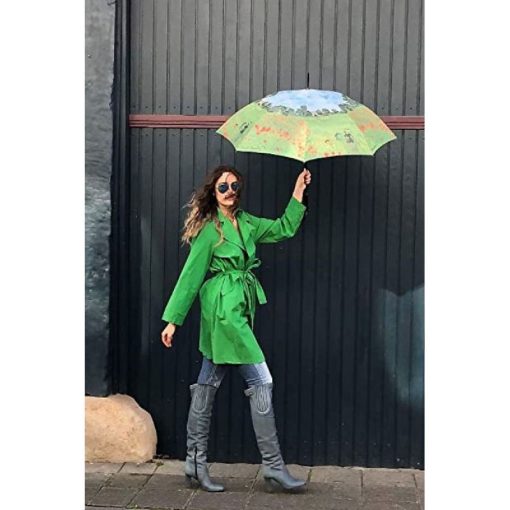 Monet: Pipacsvirágzás - UV szűrős - automata összecsukható esernyő / napernyő - von Lilienfeld