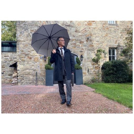 Clark  - UV szűrős - szürke, viharálló, teflon bevonatú, automata összecsukható esernyő / napernyő - von Lilienfeld