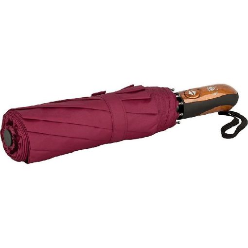 Clark  - UV szűrős - bordó, viharálló, teflon bevonatú, automata összecsukható esernyő / napernyő - von Lilienfeld