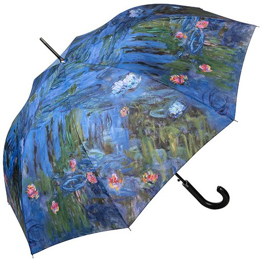 Monet: Vizililiomok kék - UV szűrős - automata hosszúnyelű esernyő / napernyő - von Lilienfeld