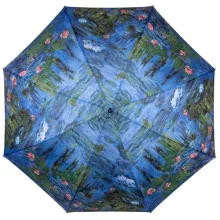 Monet: Vizililiomok kék - UV szűrős - automata hosszúnyelű esernyő / napernyő - von Lilienfeld