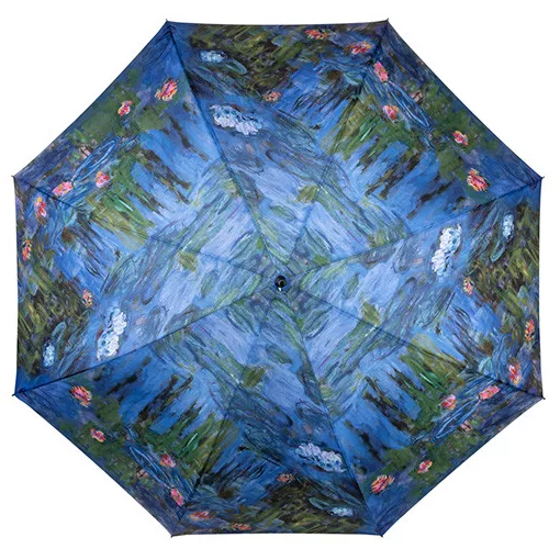 Monet: Vizililiomok kék - UV szűrős - automata hosszúnyelű esernyő / napernyő - von Lilienfeld