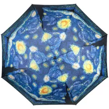 Van Gogh: Csillagos éj - UV szűrős - automata hosszúnyelű esernyő / napernyő - von Lilienfeld