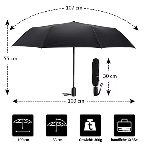 Van Gogh: Csillagos éj - UV szűrős - automata összecsukható esernyő / napernyő - von Lilienfeld