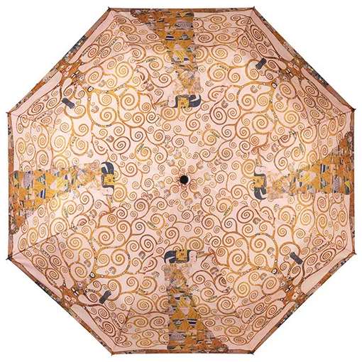 Klimt: Az élet fája/ Az elvárás - UV szűrős - automata összecsukható esernyő / napernyő - von Lilienfeld