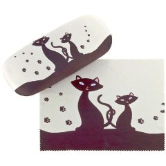   Fekete macskák - Szemüvegtok tisztítókendővel - von Lilienfeld