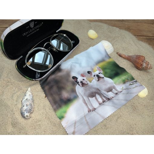 Francia bulldogok - Szemüvegtok tisztítókendővel - von Lilienfeld