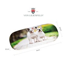 Francia bulldogok - Szemüvegtok tisztítókendővel - von Lilienfeld