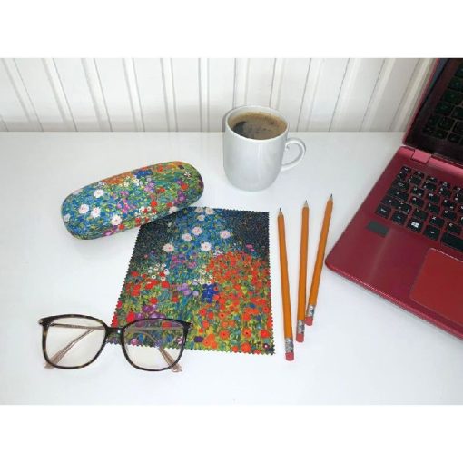 Klimt: Falusi kert - Szemüvegtok tisztítókendővel - von Lilienfeld