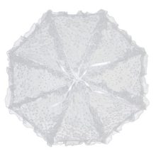 Esküvői ernyő - fehér csipke- Desirée - von Lilienfeld