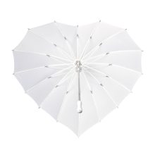 Fehér szív - UV szűrős - hosszúnyelű esernyő / napernyő - von Lilienfeld