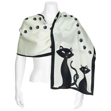 Fekete macskák - Selyemsál 100% - von Lilienfeld