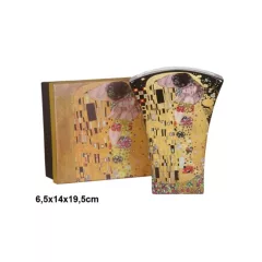 Porcelánváza 6,5x14x19,5cm, Klimt:The Kiss – P&P