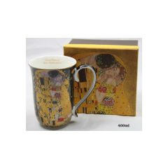 Porcelánbögre 400ml, Klimt:The Kiss – P&P