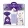 Levendulával töltött Bicolore Violet zsák 2db, 18g+levendulaszappan 100g