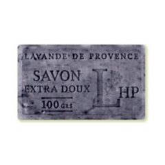   Lavanderaie de Haute Provence Marseille szappan, növényi olajjal, 100g, parabén-tartósítószer-szulfát mentes, hidratáló, celofánban, Lavande Fleurs(lev.szirom)