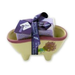   Marseille szappan, növényi olajjal, 2x100g, parabén-tartósítószer-szulfátmentes, hidratáló, kád kerámia szap.tartóval, levendula