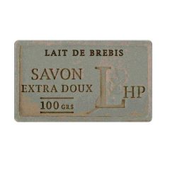   Marseille szappan, növényi olajjal, 100g, parabén-tartósítószer-szulfátmentes, hidratáló, szögletes, celofánban, Lait De Brebis (juhtej)