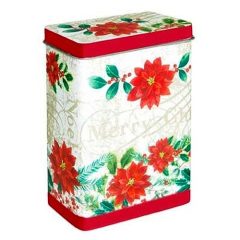 Poinsettie konyhai fémdoboz 82x52x119mm