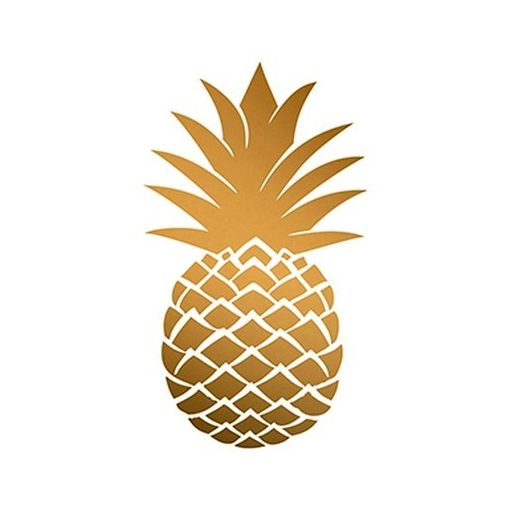 Golden Pineapple papírszalvéta 33xcm, 20db-os