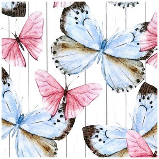 Butterfly Dream papírszalvéta 33x33cm, 20db-os