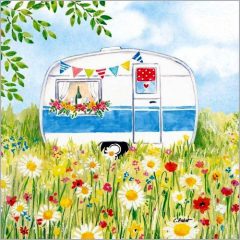 Happy Camping papírszalvéta 33x33cm, 20db-os