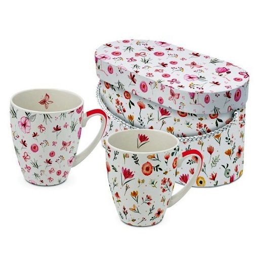Porcelánbögre 0,35l dobozban,2db-os, Oh Happy Day