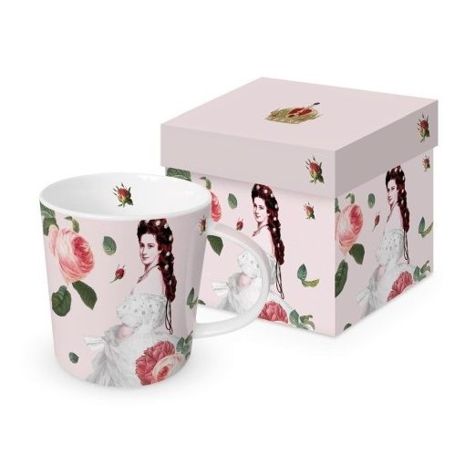 Porcelánbögre 0,35l dobozban, Sissi