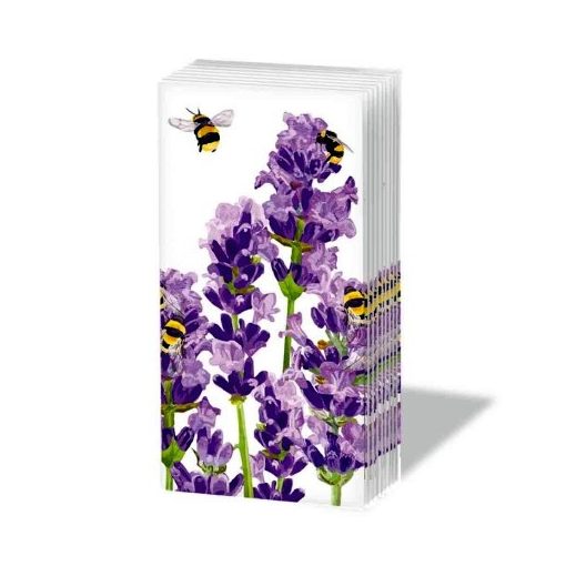 Bees & Lavender papírzsebkendő,10db-os