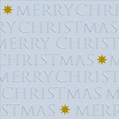   PPD Christmas letters silver dombornyomott papírszalvéta 33x33cm, 20db-os
