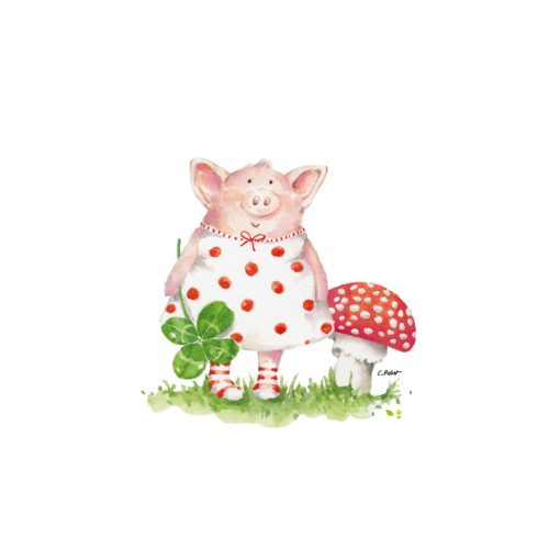 Lucky Piggy papírszalvéta 33x33cm, 20db-os – PPD