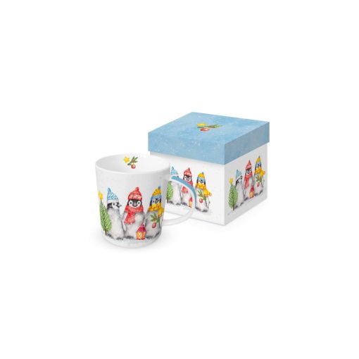 Porcelánbögre 0,4l dobozban, Sacred Penguins – PPD