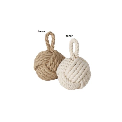 Ajtótámasz golyó jutakötélből, 15x23cm – Boltze