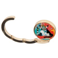   Táskatartó 4,5x4,5x1,5cm, fém keret, Rosina Wachtmeister: We want to be together