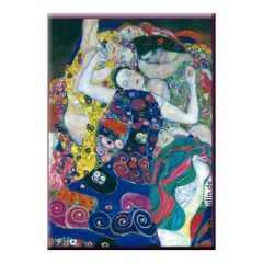 Hűtőmágnes 8x5,4x0,3cm, Klimt: Szüzek