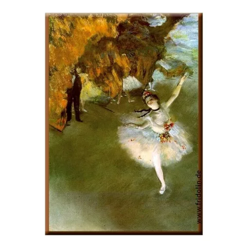 Hűtőmágnes 8x5,4x0,3cm, Degas: The Star