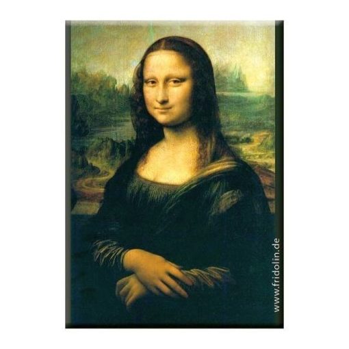 Hűtőmágnes 8x5,4x0,3cm, Leonardo Da Vinci: Mona lisa