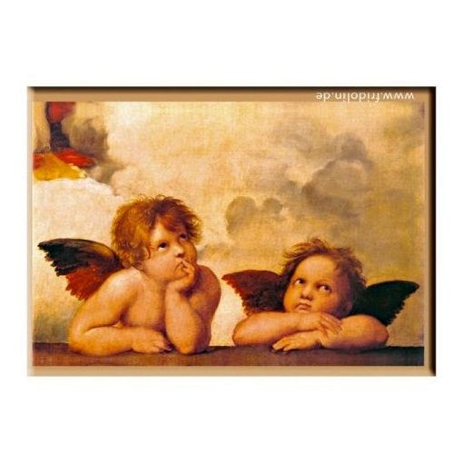 Hűtőmágnes 8x5,4x0,3cm, Raffaello: Two Angel