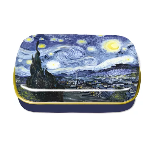 Fémdoboz 6,3x1,8x5,2 cm, Van Gogh:Csillagos éj – Fridolin